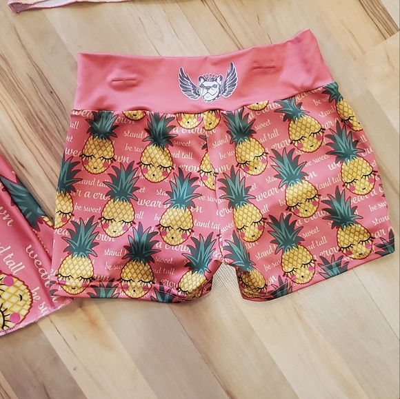 SUGAR LULU Pineapple Tropical Print 4pc Bundle RARE PRINT!! ONLY WORN FOR SHOOT - Picture 7 of 16